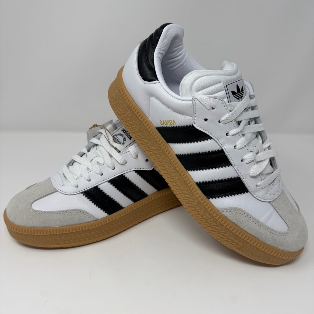 Adidas Samba XLG in White/Black/Gum - 9M/10W